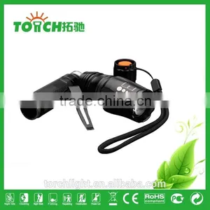 Bike Flashlight Professional Zoomable Emergency Flashlight High Power Super Waterproof Led Lamp by 2*18650 Battery With SOS Lamp thumbnail-6