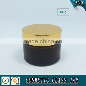 50ml Amber Cosmetics Glass Cream Jar thumbnail-4