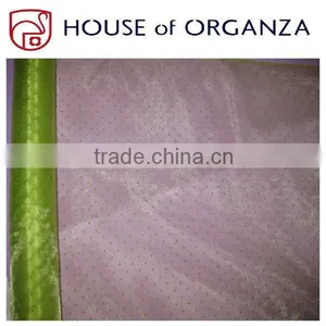 Flocking Organza Fabric for Holiday Decorations and Curtains thumbnail-1