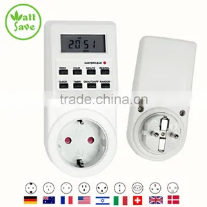 Digital LCD Programmable Switch TimerType With 8 Function Keys Europe Plug thumbnail-2