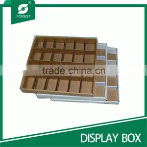 BROWN KRAFT PAPER DISPLAY BOX WITH PARTITION thumbnail-2