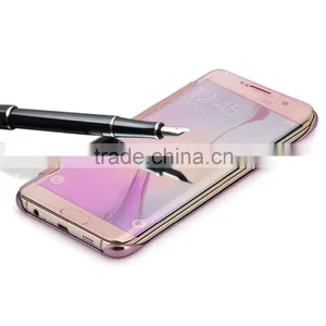 for Galaxy S7 Edge Case, Acessor-Z Fashion Luxury Glossy Mirror Clear View Smart Date/Time Premium thumbnail-1