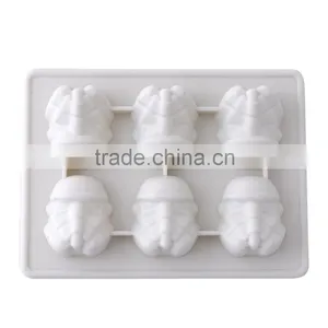 Fleible Silicone Storm Trooper Ice Tray Cookie Soap Baking Moulds thumbnail-1