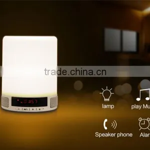 New Trend Hot Bedroom Product Touch Control Led Lamp Blueooth Speaker With LED Screen Clock Display and Alarm Clock Function thumbnail-3