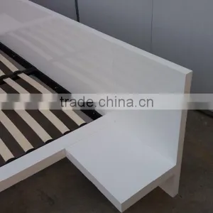 High Gloss White Bedroom Set New Design thumbnail-3