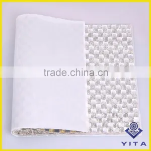 Cheap 24cm*40cm Square Glass Round Stone Rhinestone Sheets for Wedding Decorations thumbnail-5