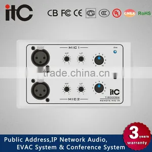ITC T-8000 Series Remote Audio Source Selector With Mic Input thumbnail-1