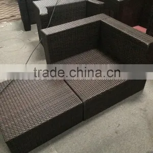 Fashionable Italy Style Outdoor Rattan Coffee Table and Chairs Set Daybed Sofa thumbnail-2