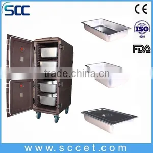 Double Compartment, Insulated Food Pan Transport Cart, Food Delivery Cart thumbnail-1
