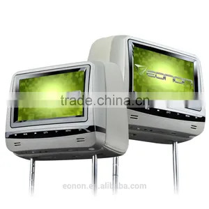 EONON L0288 7" HD Car Headrest Monitor With Built in DVD (Gray Color) thumbnail-2