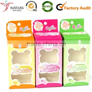 Factory Custom Baby Cup Packaging Box Paper Feeding Bottle Box With PVC Window thumbnail-1