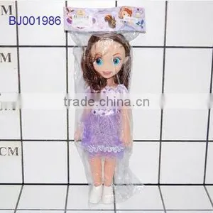 Cute Fashion Toy Pretty Purple Princess Plastic Figure Sofia Girl Doll thumbnail-1