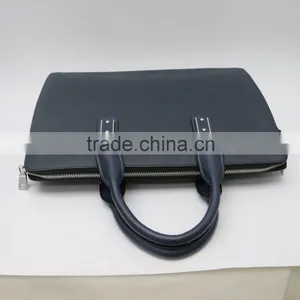 Wholesale Low Price High Quality Men's Blue Real Leather Business Briefcase thumbnail-5