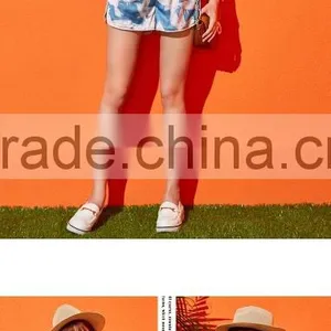 Fashion Women Summer Teen Girls Casual Going Out Printed Sexy Tank Top Pants Beach Shorts Suit for Lady thumbnail-4