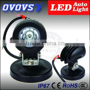 IP67 Waterproof 24V/12V 10W LED Work Light for Moor Offroad,ATV,4x4,Truck,Wheelchair,Cartorcycle f thumbnail-1