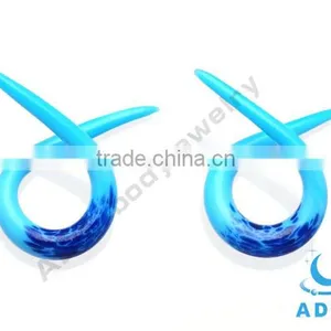 Popular Pyrex Glass Ear Expander Stretching Jewelry Glass Piercing Ear Plug thumbnail-1