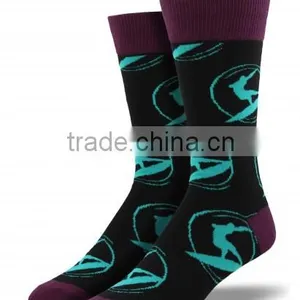 New USA Fashion Arrival Best Quality Combed Cotton Custom Made Men Fancy Dress Socks thumbnail-2