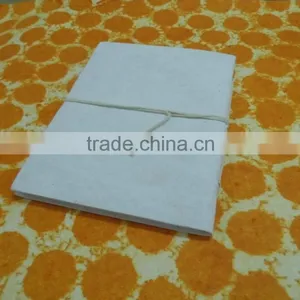 White Handmade Paper Notebooks With Cotton Tie , for Artisans, Kids Crafts, Artisans, Painters thumbnail-1