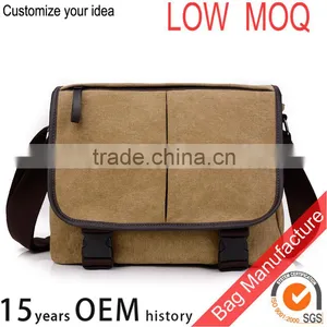 Canvas Notebook Messenger Bag Mens Shoulder Bag thumbnail-2