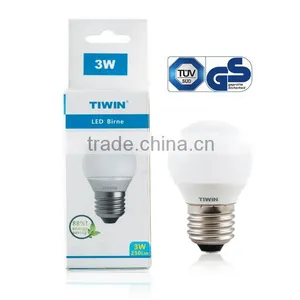 TIWIN E27 3W LED Bulb Light With Cool White 5700k TUV GS CE ROHS CERTIFICATE LED thumbnail-1