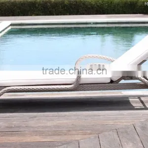 Synthetic Rattan Outdoor Sunbed Furniture- Wicker Rattan Sunbed Furniture - Poly Rattan Sun Lounger Furniture thumbnail-3