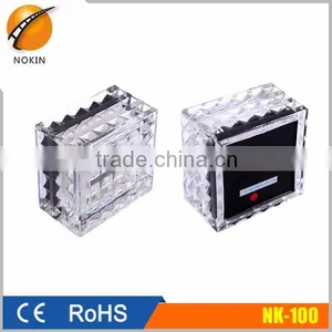 Solar Powered Garden Crystal Glass Frosted Solar Led Solar Brick thumbnail-2