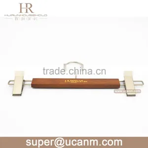 HRUT-355GV Luxury Beech Wood Skirt Hanger for Pant Antique Finish thumbnail-3
