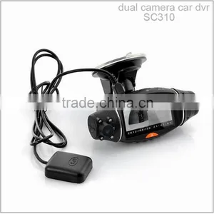 Wide Angle 2.7 Inch TFT LCD Panel Dual Lens Car Camera With Gps thumbnail-4