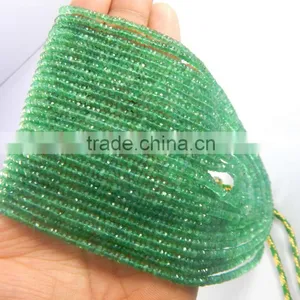 Beautiful Multi Strand Topa Quality Emerald Beads Neacklacer Antique Look 13 Strand Necklace thumbnail-2