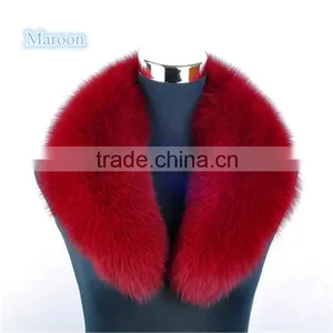Big Real Detachable Fox Fur Shawl Collar for Women Coat thumbnail-1