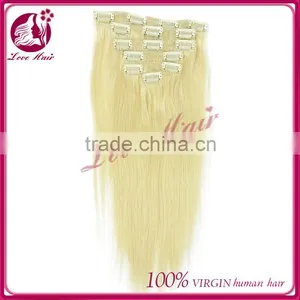 Top Quality Virgin Clips Hair Extensions 26 Inch Human Hair Clip In Hair Extensions thumbnail-1