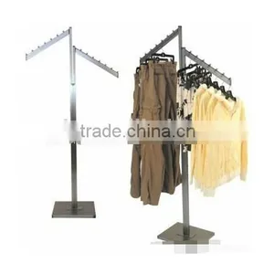 RH-YJ01 Cloth Display Racks 400*300*1800 Q235 Chrome Plated High Quality Clothes Rack Stand Display thumbnail-4