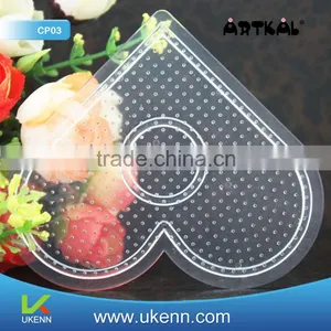 TOP 1 ARTKAL Intelligent Toy Small Heart Shape Pegboard for 2.6mm Perler Beads thumbnail-1