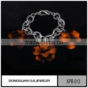 Hot Selling Designs, Brass Bracelet Jewelry, Plastic Stone Bracelet thumbnail-1