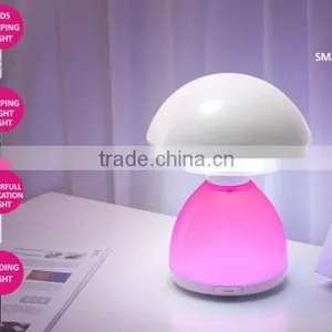 Fashion Design Colorful Atmosphere Mushroom Lamp Morden Touch Sensor Removeable Rechargeable LED Desk Lamp thumbnail-3