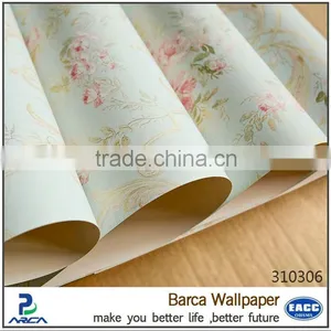 Pure Plain White Floral Wallpaper Factory thumbnail-1