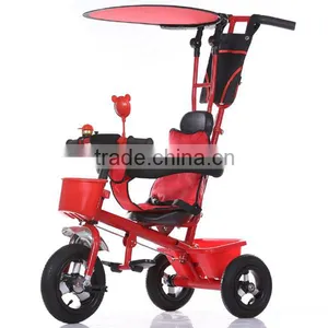 High Quality Baby Tricycle With Canopy,Baby Tricycle Kids Bike With Push Bar thumbnail-3