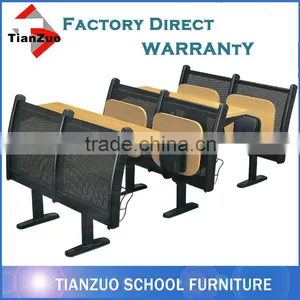 China Folding Cheap Modern Used School Desk and Chair thumbnail-1