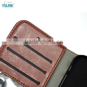2015 New Design Denim Grid Pattern Leather Case For Wiko Darkmoon With Card Slots and PVC ID Slot thumbnail-4