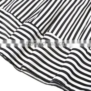 Fashion Women Sexy High Elastic Waist Striped Casual Party Beach A-Line Skirt thumbnail-2