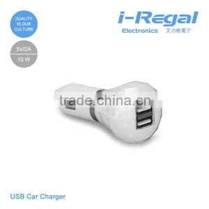 China Wholesale 5V 2.1A Best Portable Dual USB Car Charger thumbnail-1