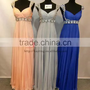 Elegant Sleeveless Beaded Dark V Backless Evening Dress New thumbnail-4