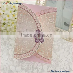The Eternal Love Unique Romantic Love Paper Wedding Card/ Elegant Romantic Wedding Invitation Card thumbnail-2