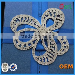 2016 New Design! Rhinestone Applique for Wedding Dress Decorations thumbnail-3