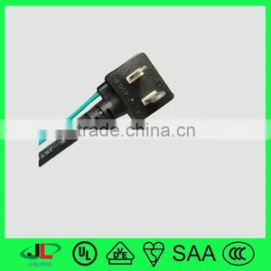 Japan 2 Pin Plug Right Angle Plug, Power Cable With Grounding Wire thumbnail-1