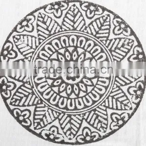Jaipur Hand Block Print Bed Sheet Indian Hand Block Printed Cotton Fabric Bedsheets thumbnail-3