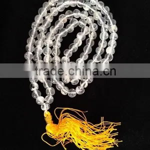 Himalayan Natural Crystal Buddha Beads thumbnail-3