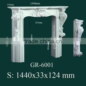 Morden European-style Decorative Hand Carved PU Fireplace thumbnail-1