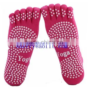 Wholesale Yoga Toe Non-skid Socks thumbnail-3