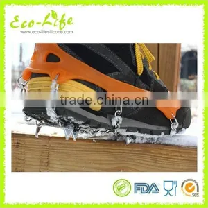 Hot Snow Ice Climbing Anti-slip Spikes Grips Crampon, 8 Cleats Shoes Cover thumbnail-1